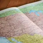 Map of the United States illustrating common cross-country travel routes for cat relocation